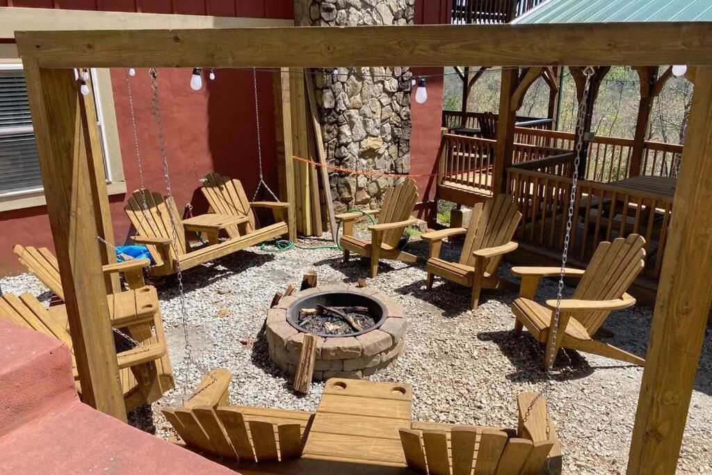Red Rooster Family Cabin W/Hot Tub+Fire Pit+View Franklin Luaran gambar